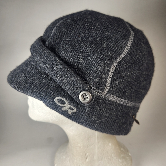 OUTDOOR RESEARCH Cloche Hat Women's Large Black Wool Blend Outdoors - Picture 2 of 11